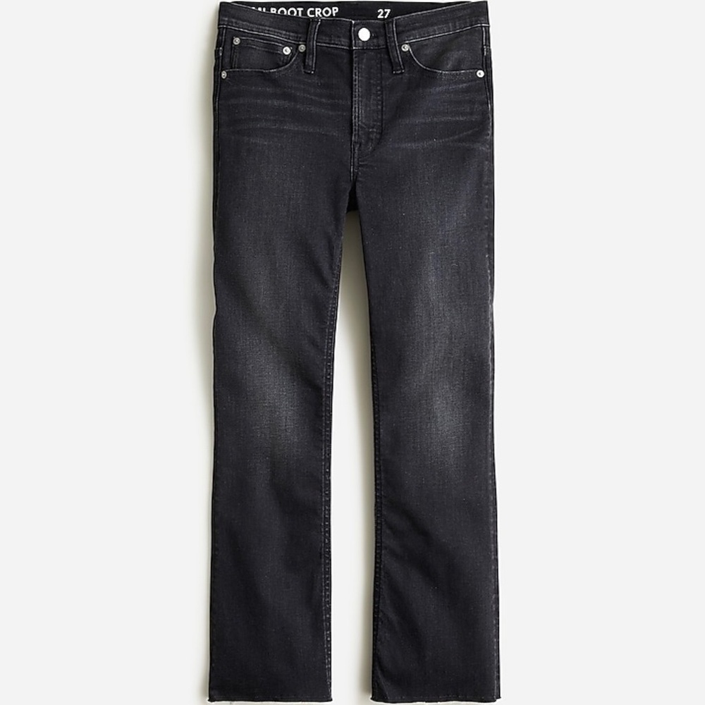 J. Crew ‘9" Demi-Boot Crop Jean’ in “Charcoal” Wash Size 27